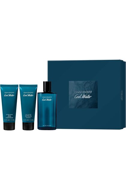 Men's Cool Water Set (EDT 125ml + Showergel 75ml + Aftershave Balm 75ml)
