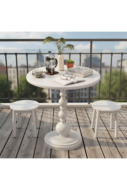 Round Metal Side Table, Accent Table for Living Room, Bedroom & Office