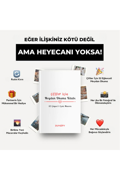 ™ Çiftler için Meydan Okuma Kitabı - Rutini Kıran 52 Meydan Okuma