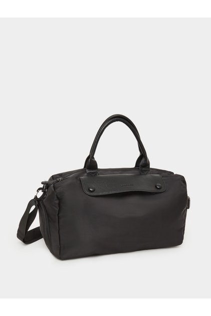 Black Nylon Gym Duffel Bag