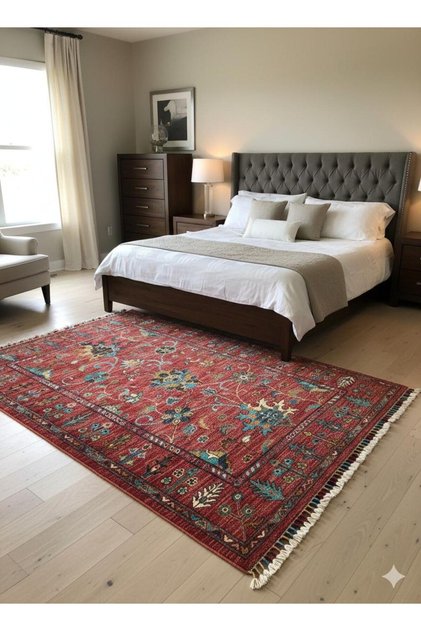 El Dokuma Afgan Sultanı Halısı Birinci Sınıf Kalite Ebat 153x104