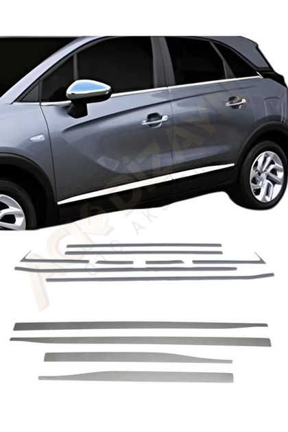 ACK Dizayn OPEL CROSSLAND 2017+ KROM YAN SET 2'Lİ (CAM ÇITASI+YAN