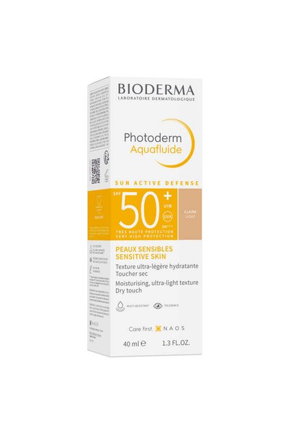 Photoderm Aquafluide Water-Resistant Moisturizing Facial Sunscreen Claire Light SPF50+