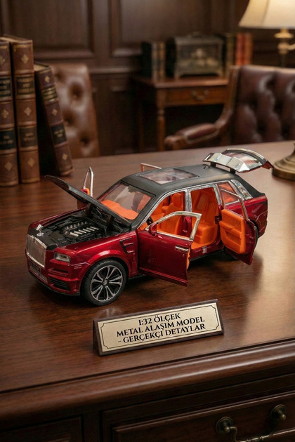 craftivio Rolls Royce Cullinan Metal Model Araba 1:32 - Sesli