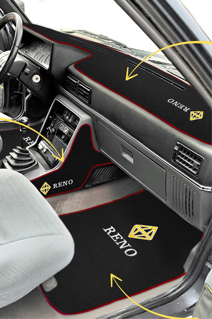 Renault Broadway R9 / R11 Oto Halı Paspas & Torpido Koruma Halısı & Vites Konsol Yan Koruma Halısı