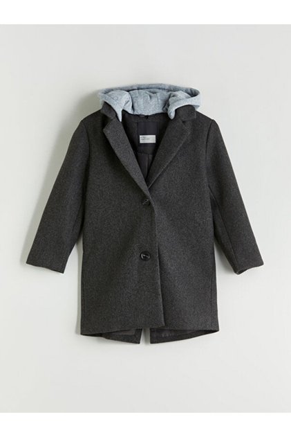 Rmz Gi̇yi̇m Farkiyla Hooded Girls' Cashmere Coat