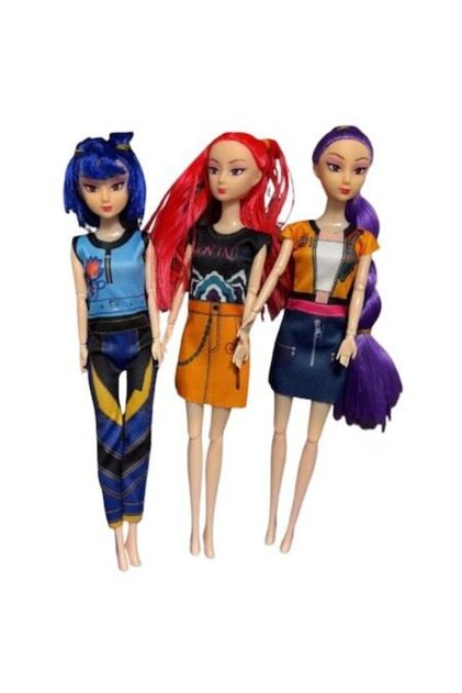 Set de 3 păpuși Zoey, Mira și Rumi, 31 cm, multicolore