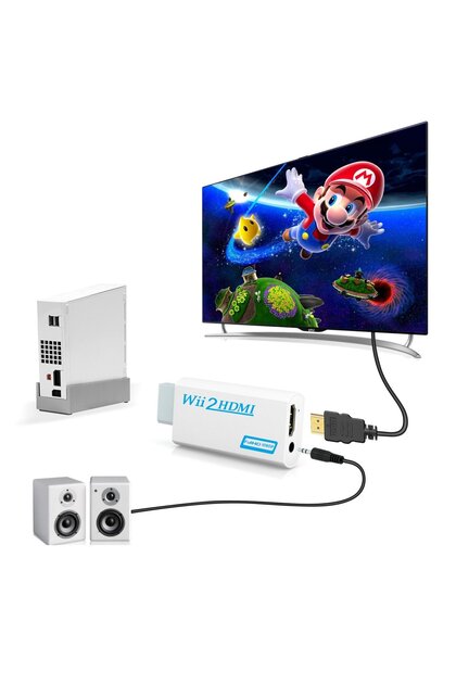POPKONSOL Nintendo Wii Hdmi Dönüştürücü Adaptör 1080P Full HD