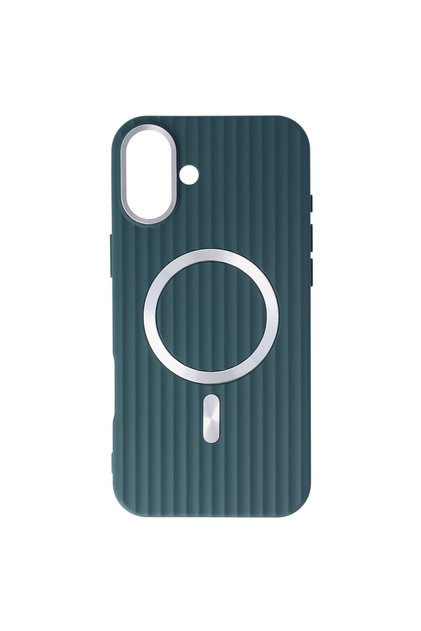 Husa TPU Magnetic Waves Apple iPhone 16 Plus Verde