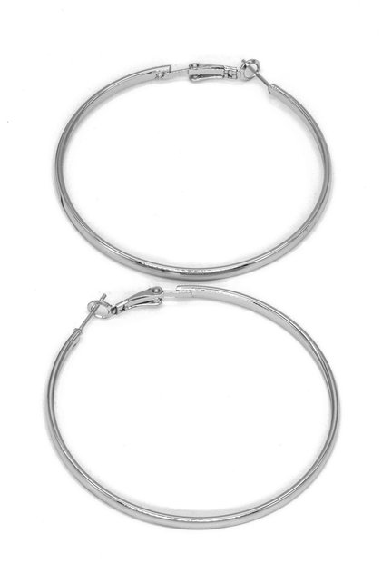 Curved Model Hoop Earrings 6cm Diameter