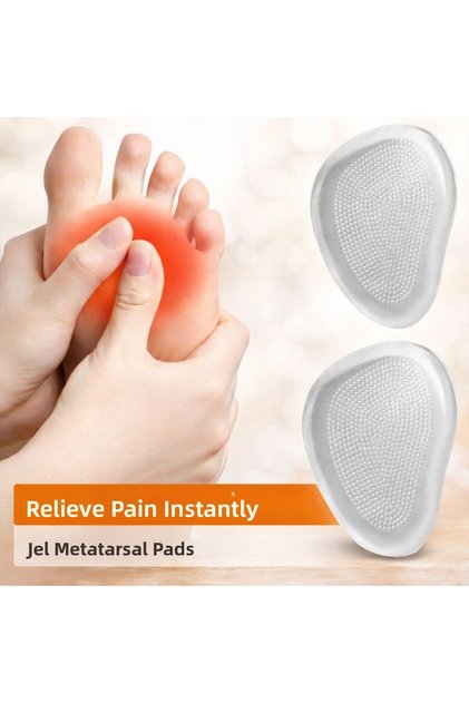 Non-Slip Silicone Gel Insoles for High Heels – Transparent, Lightweight (17 Gr)