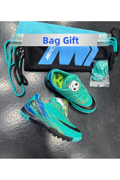 Children's Football Shoes for Turf Fields with Adjustable Mechanism