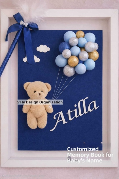 Memory Book Specially Prepared for Baby Boy's Name