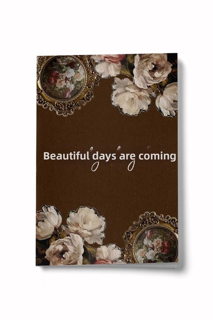 Vintage Series 8 Beautiful Days Close A6 Lined Mini Notebook Notepad