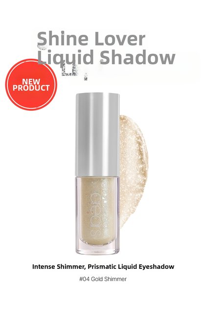 Intensely Shimmering, Prismatic Liquid Eyeshadow Shine Lover Liquid Shadow 04 Gold Shimmer