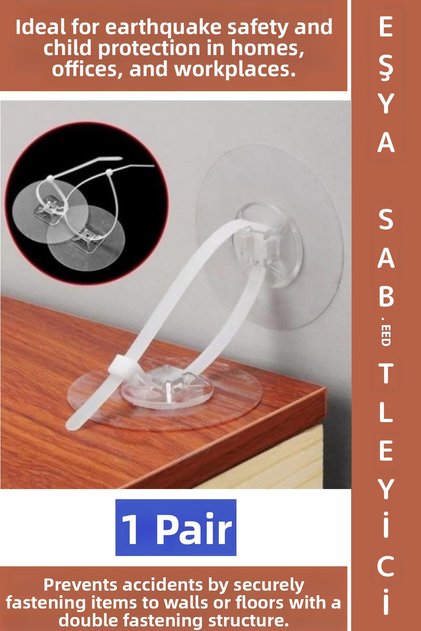 Self-Adhesive Earthquake Baby Room Safety Office Workplace Isg Item Stabilizer Apparatus 1 Pair
