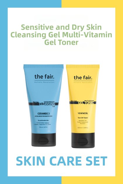 Sensitive and Dry Skin Cleansing Gel 150 ml and Nourishing Multi-Vitamin Gel Toner 100 ml