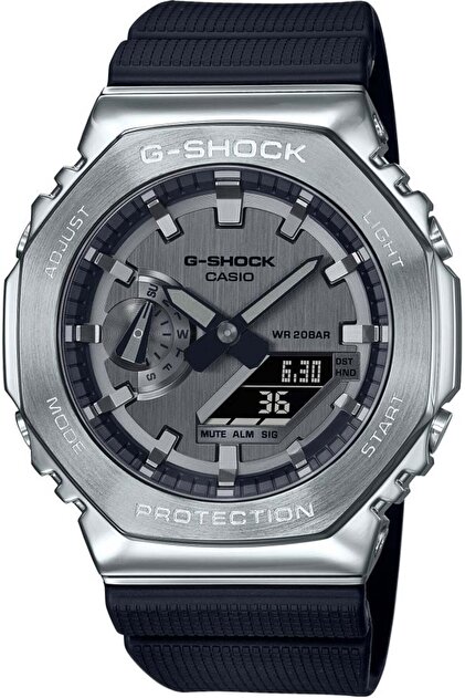 G-SHOCK GM-2100 シルバー/ブラック Casio G-SHOCK GM-2100-1ADR Erkek Kol Saati - Fiyatı, Yorumları