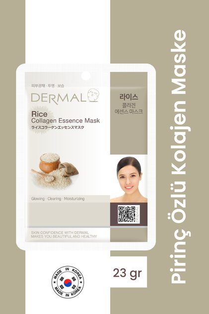Purifying, Moisturizing and Tone Equalizing Rice Extract Collagen Mask 23 Gr