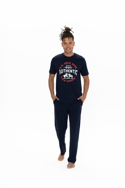 Men's Navy Blue Pajama Set - 18900