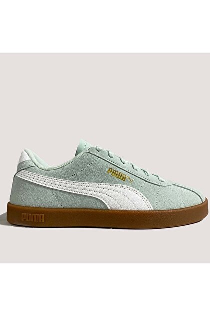 おこわ Puma Club II Unisex Nubuk Spor Ayakkabı 397444 10 - Yeşil - 39