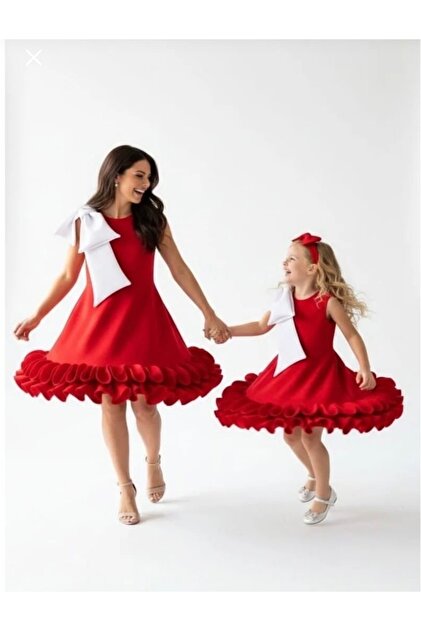 tunay moda Mother Daughter Dress Wedding Feast Graduation Party- Trendyol