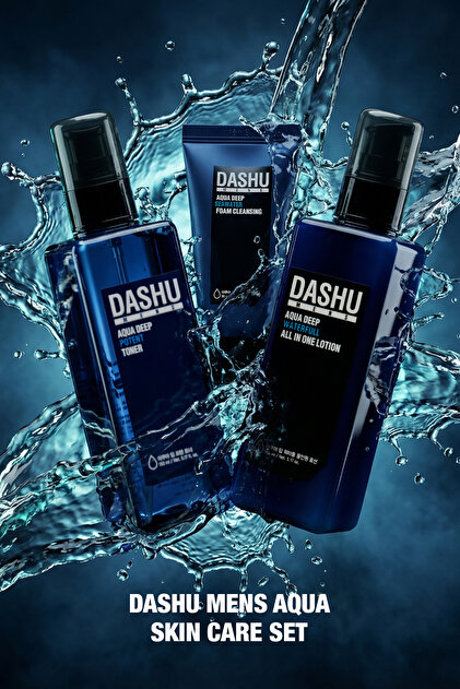 Dashu Erkeklere Özel, Nemlendirici, Cilt Bakım Seti Mens Aqua Skin