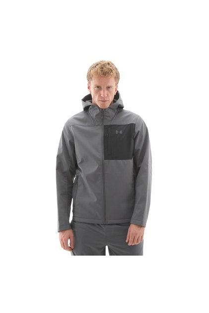 Gri Erkek Kapüşon Yaka Normal Kalıp Zip Ceket 1371587-025 SHIELD HOODED JACKET