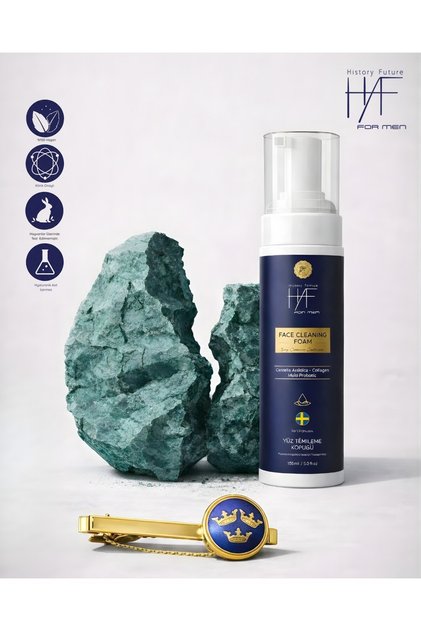 Erkek Yüz Temizleme Köpüğü Derinlemesine Temizlik Nemlendirici Etki Sabun Içermeyen Formül 150ml
