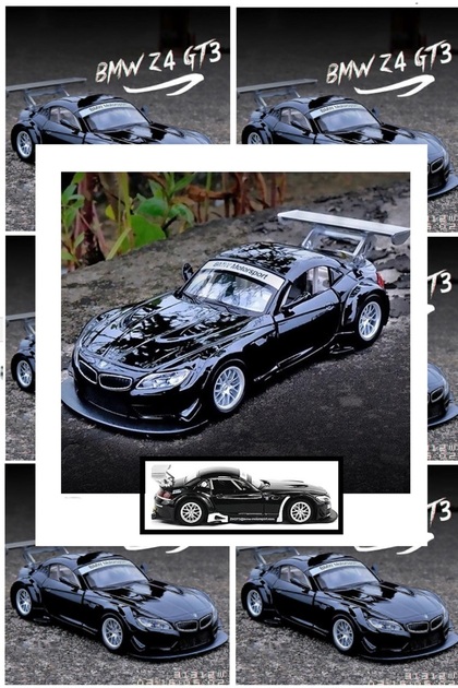 OYUNCAKSAHİLİ BMW Z4 GT3 Yarış Araba Model Metal 1:32 ölçek