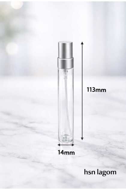 Boş kalem parfüm şişesi 10 ml cam gümüş silver hsn lagom( 1 ADET) kolonya Şişesi, Boş Fısfıs Sprey Şişe Genel Bakım Sprey