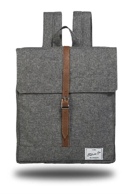 Rucsac MBS gri unisex de 15,6 inchi, impermeabil, pentru birou și uz zilnic, cu compartiment pentru laptop