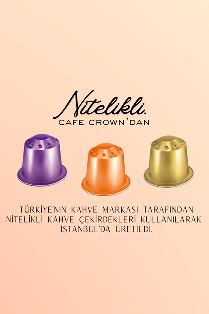 Cafe Crown 120'li Kapsül Kahve Nespresso Uyumlu Mega Paket - 120