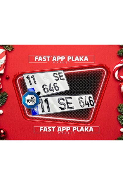CAM VERNİKLİ 1 KARE 1 UZUN APP PLAKA