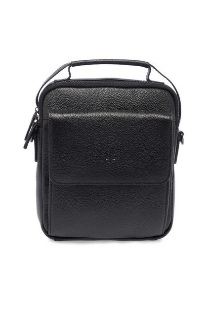 Black Genuine Leather Men's Crossbody Bag - S1Ac00021399-A6F