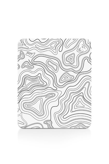 Classic - 22x18 Topography B Küçük Ofis Mouse Pad Kaymaz Taban Fare Altlığı Mousepad Small