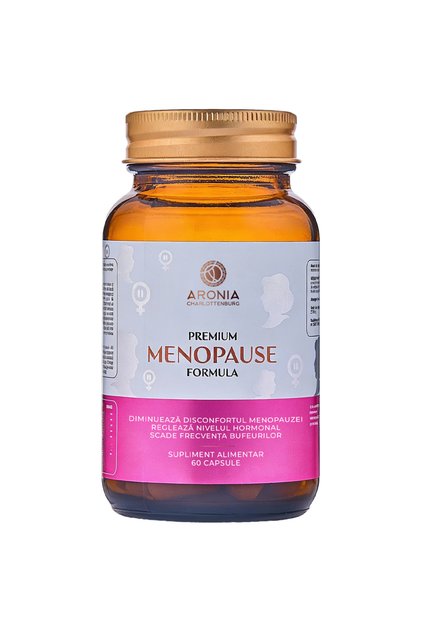 Formulă Premium pentru Menopauză: 60 de capsule care reduc simptomele menopauzei și asigură echilibrul hormonal