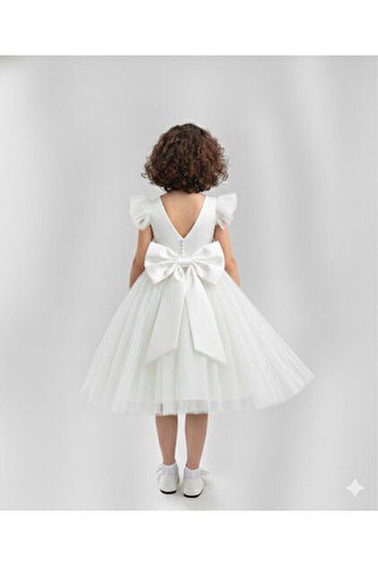 shop Girls' White Dress with Bow, Girls' Graduation Dress Girls' Evening Dress- Trendyol shop Girls' White Dress with Bow, Girls' Graduation Dress Girls' Evening Dress- Trendyol