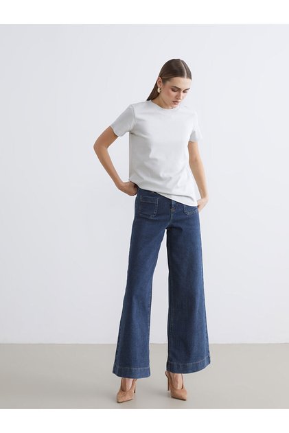 Indigo Wideleg Women's Jeans