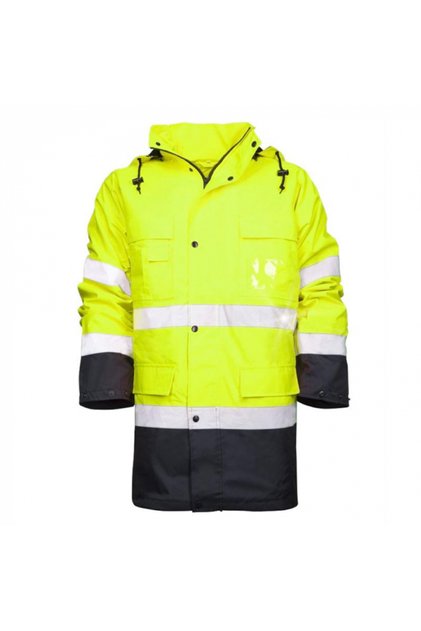 Jacheta gabena reflectorizanta cu gluga barbati, culoarea galben, 2 in 1 MAXWELL