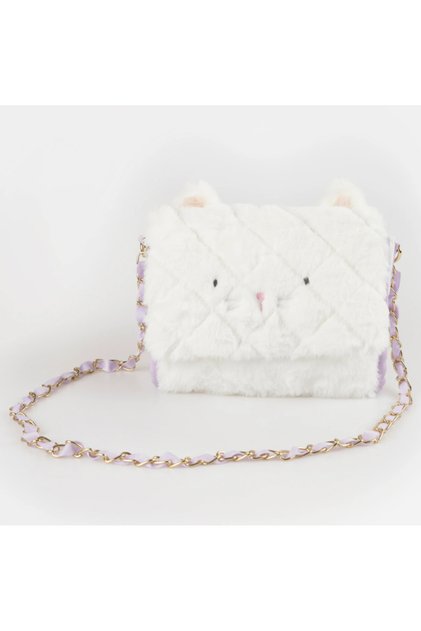 - Plush Cat Handbag - Plush Cat Hand Bag