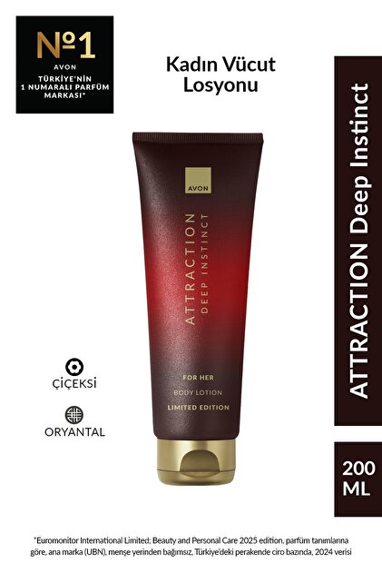 Attraction Deep Instinct Kadın Vücut Losyonu 125ml
