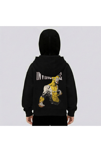 トップス CHARACTER Special Collaboration HOODIE Mella&Co Invincible Full Zip-Up Mask Hoodie - Oversize Streetwear