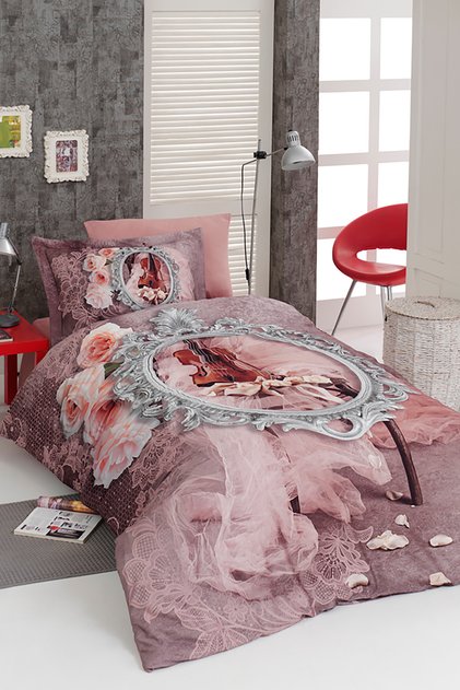 Violin 100% Cotton Satin 200 Tc (80 Thread) Single Duvet Cover Set