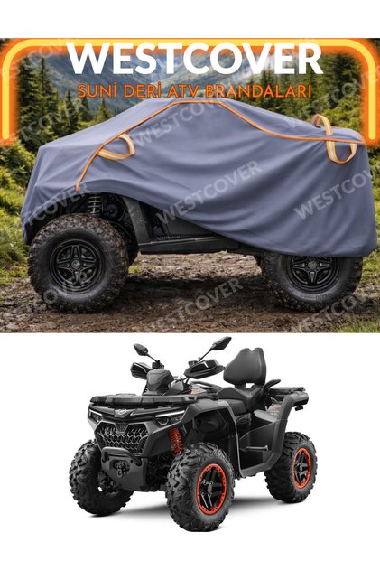 Cfmoto C Force 850 High Compatible Neon Corded Faux Leather Vinleks Atv Cover, Tent