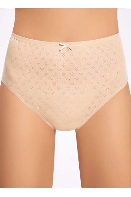 12-Pack, Women's Bato Panties, Large Size, Heart Pattern, 100% Combed Cotton