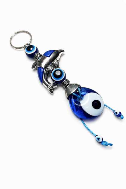 Glass Evil Eye Bead Keychain That Brings Luck and Blessings – Gift Evil Eye Bead