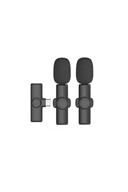 YILMAZBALKANAS K9 TYPE-C Wireless Kablosuz Mikrofon Çiftli Yaka