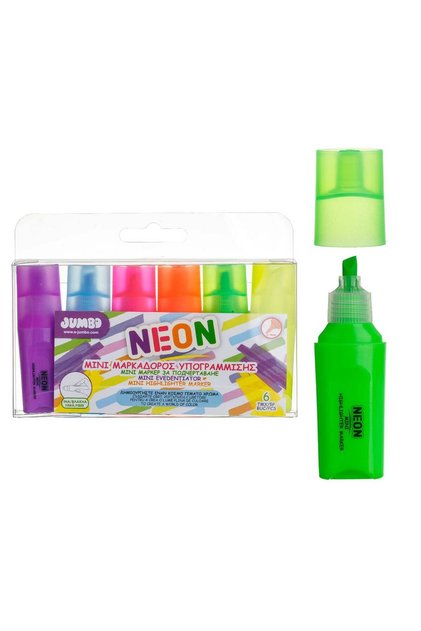 Set Mini Evidentiatori de Diferite Culori Neon - 6buc