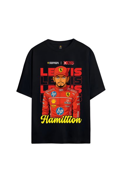 Lewis Hamilton Printed Oversized T-Shirt